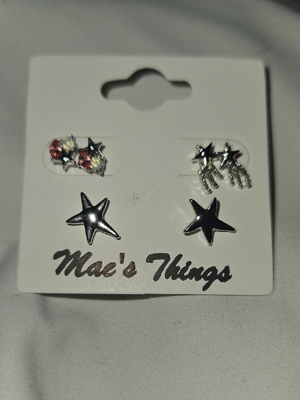 Star Stud Earrings Set